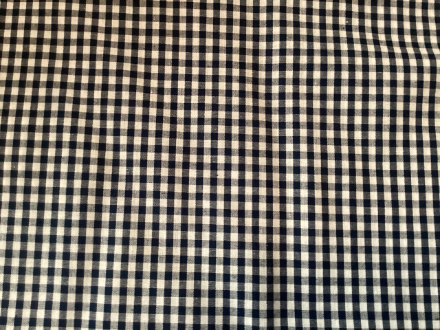 Navy white gingham check 1/8 inch size